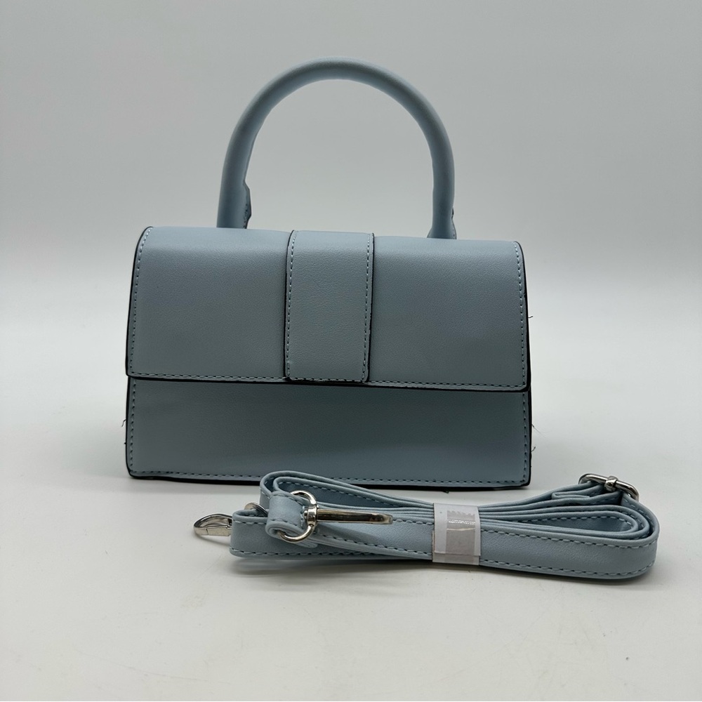 Ardene Mini Handbag – Light Blue Faux Leather Crossbody (new without tag)